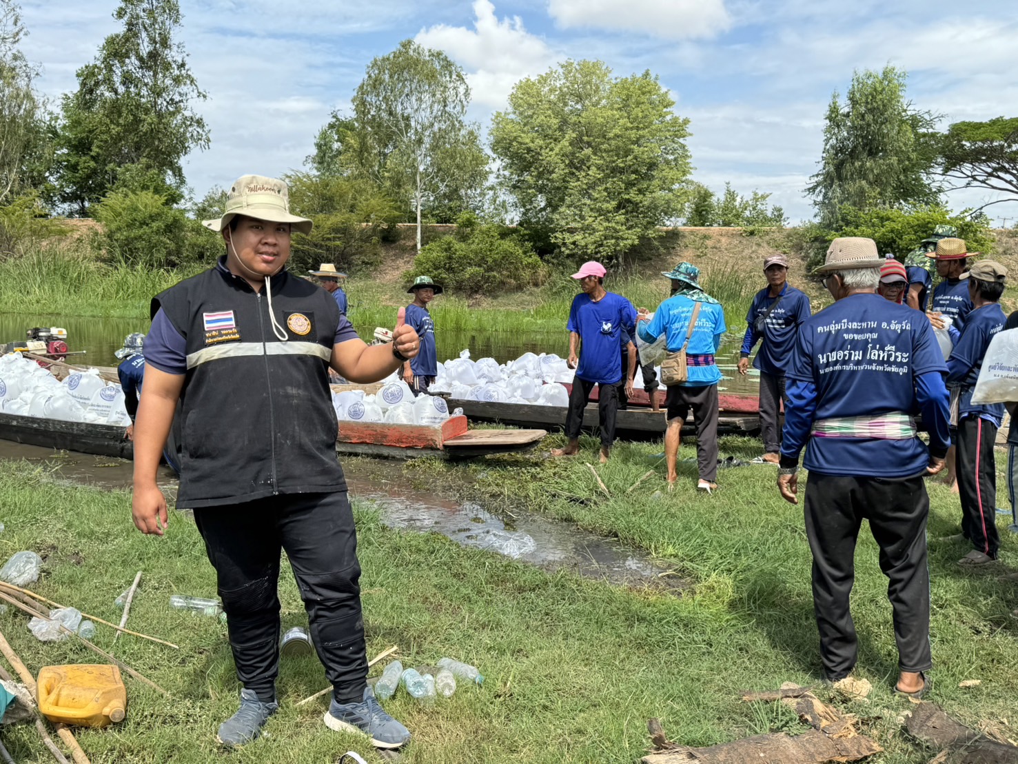 ร่วมสนับสนุนพันธุ์ปลาตะเพียนขาว จำนวน 90,000 ตัว และ ตะเพียนทอง จำนวน 10,000 ตัว จังหวัดชัยภูมิ