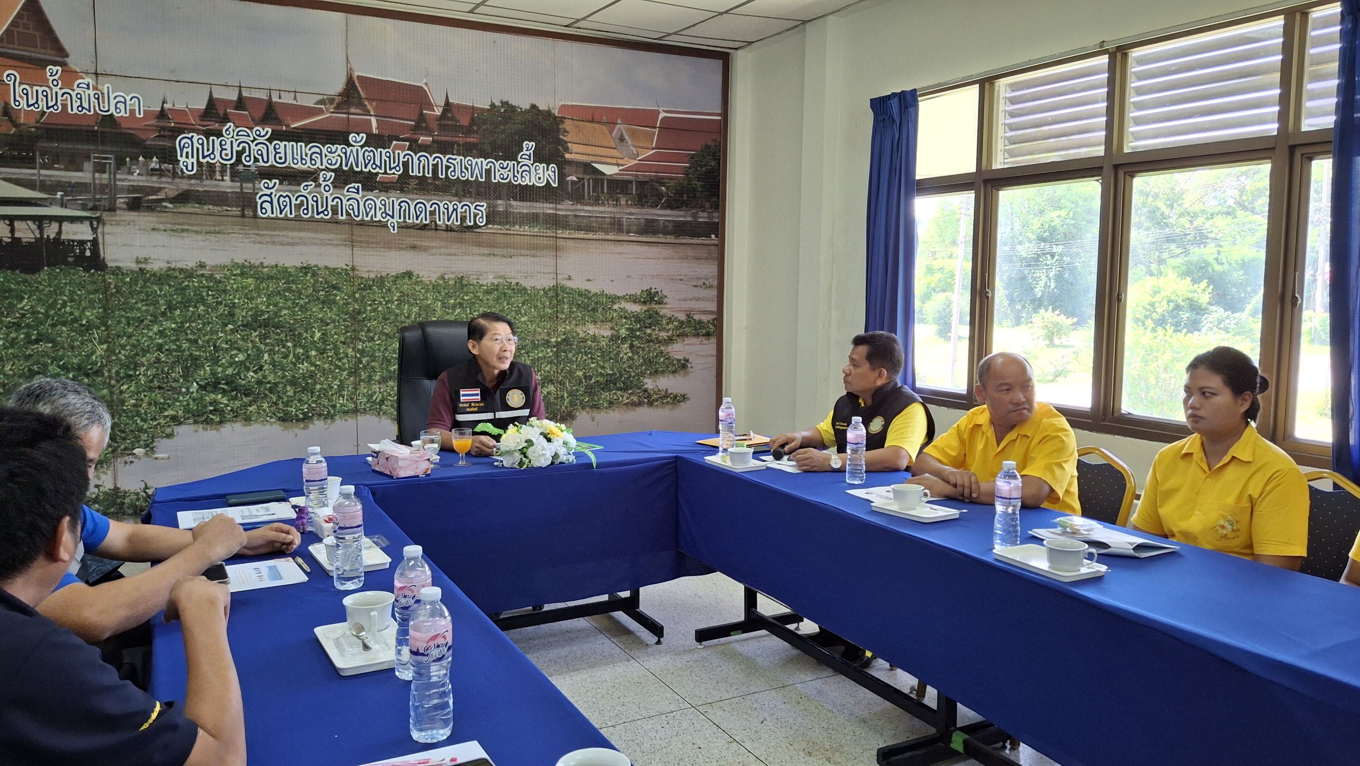 รองอธิบดีกรมประมง ติดตามการดำเนินงานโครงการด้านการประมง พื้นที่จังหวัดมุกดาหาร