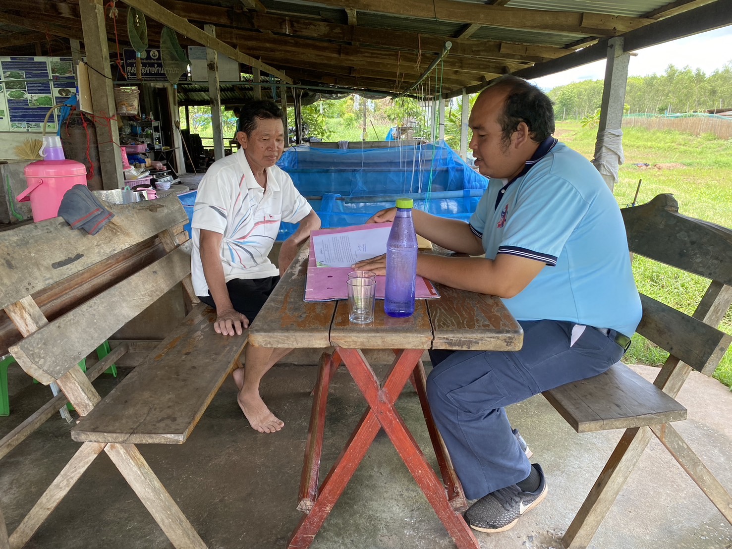 ประมงอำเภอนากลาง ดำเนินงานโครงการศูนย์เรียนรู้การเพิ่มประสิทธิภาพการผลิตสินค้าเกษตร ประจำปีงบประมาณ 2567