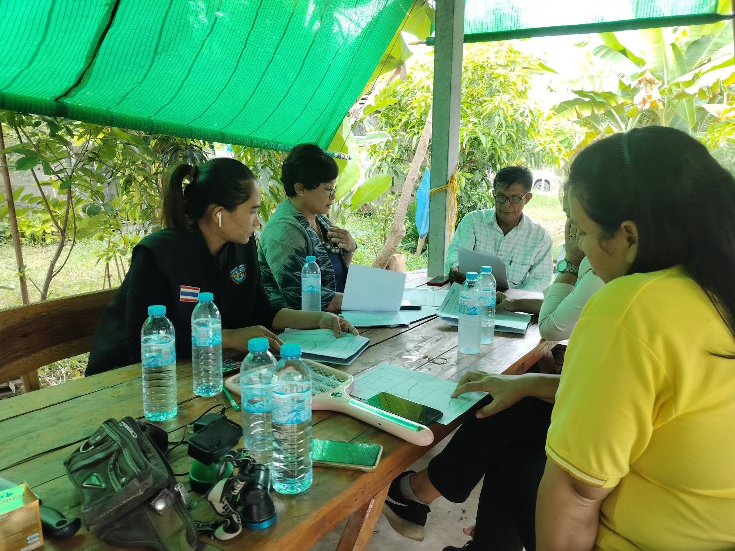 ออกติดตามและตรวจเยี่ยม เกษตรกรในโครงการระบบส่งเสริมเกษตรแบบแปลงใหญ่ (สัตว์น้ำจืด) ประจำปีงบประมาณ 2567