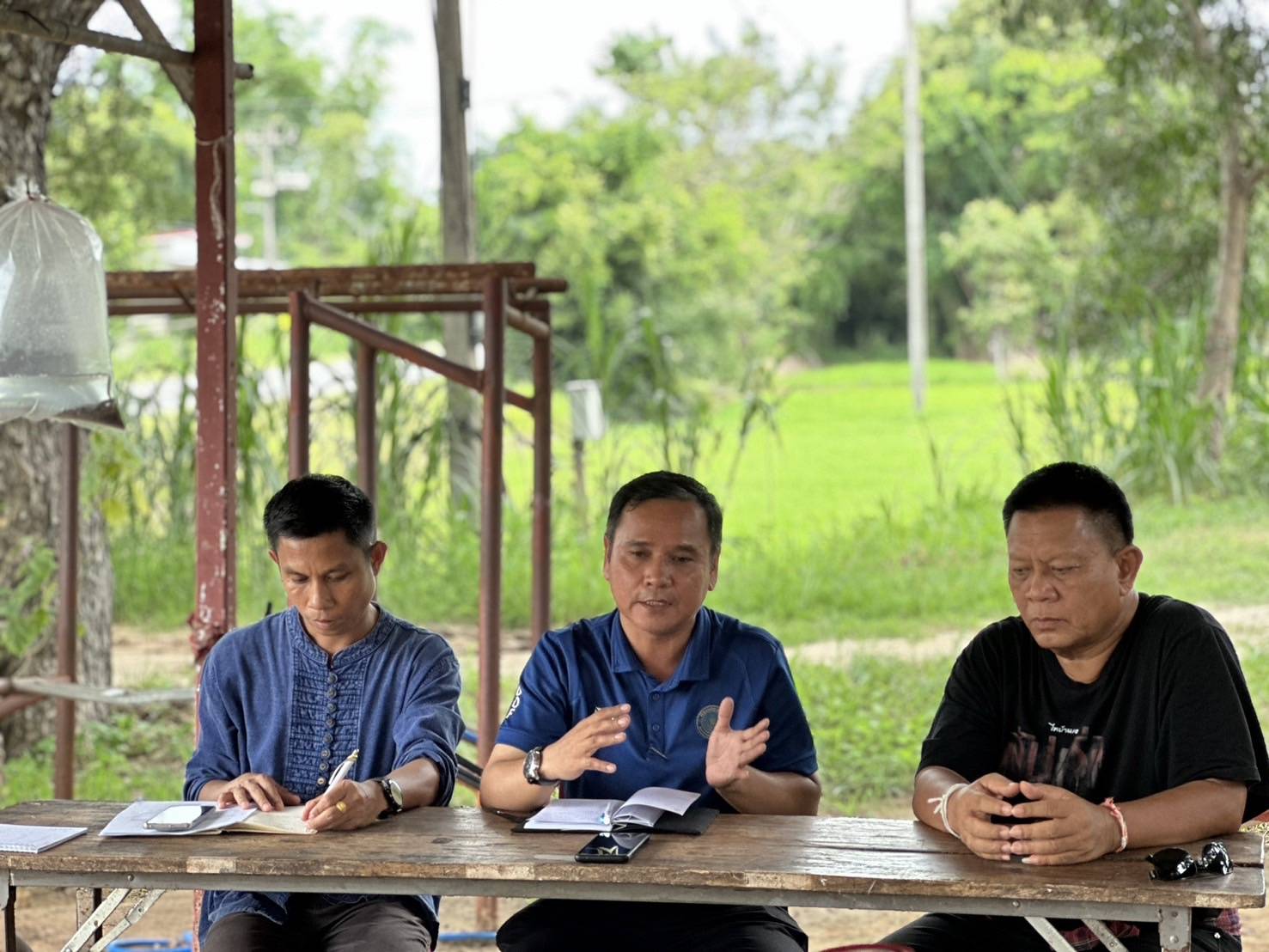 รับฟังปัญหาของเกษตรกร เพื่อจัดทำข้อมูลแปลง เสนอเข้าร่วมโครงการระบบส่งเสริมเกษตรแบบแปลงใหญ่ ด้านประมง ปีงบประมาณ 2568..คลิก