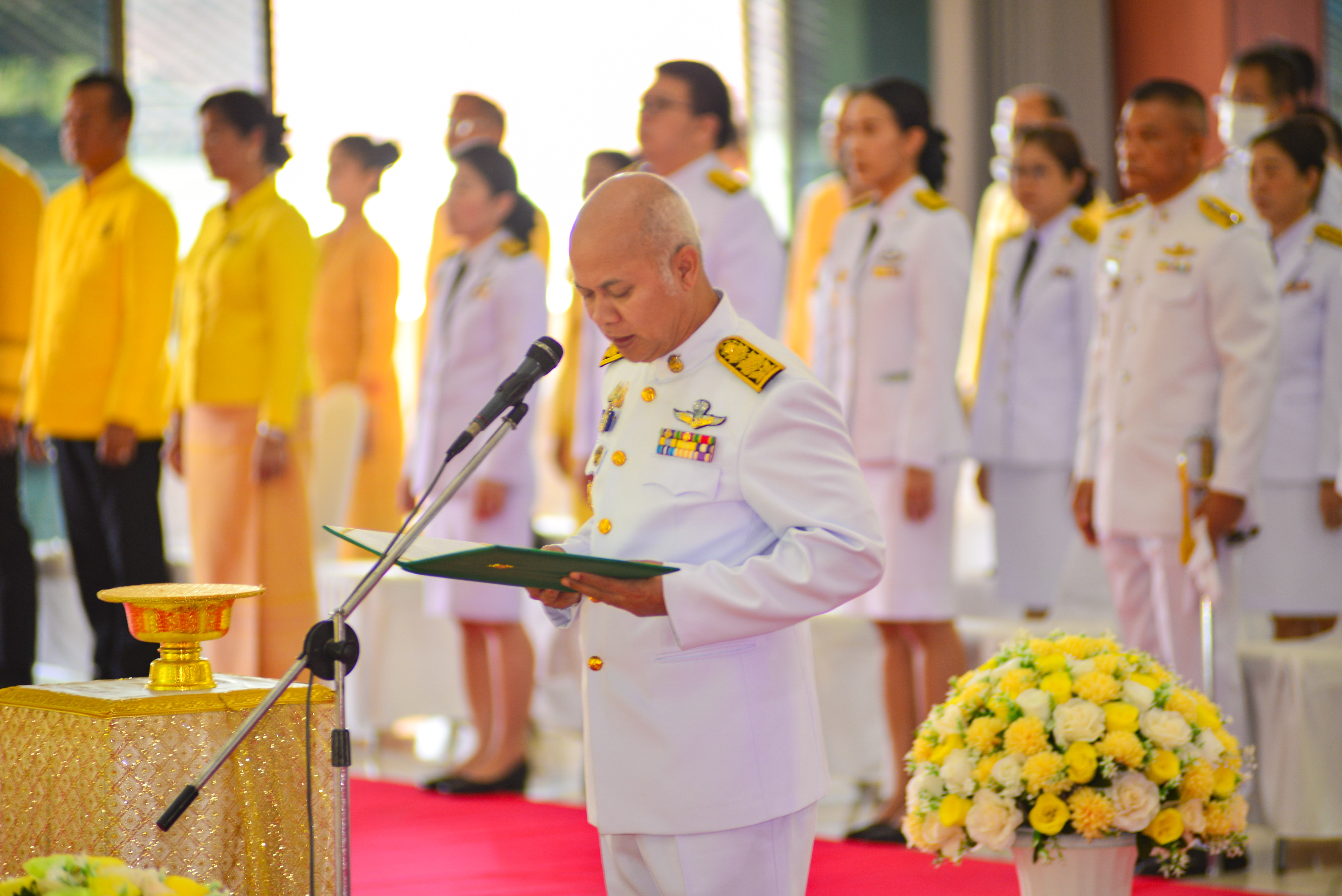 ประมงจังหวัดหนองบัวลำภู ร่วมพิธีวางพานพุ่ม น้อมรำลึกในพระมหากรุณาธิคุณล้นพ้นอันหาที่สุดมิได้ แด่พระบาทสมเด็จพระปรมินทรมหาภูมิพล อดุลยเดช เนื่องในวันพระบิดาแห่งฝนหลวง ประจำปี 2567