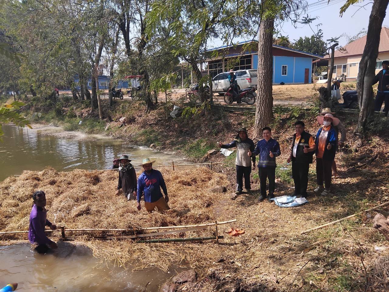 สนง.ประมงจังหวัดหนองบัวลำภู ฝึกอบรมเชิงปฎิบัติการ โครงการเพิ่มประสิทธิภาพการเกษตรมูลค่าสูง สู่เกษตรนวัตกรรมชั้นสูง กิจกรรม ส่งเสริมการเพิ่มผลผลิตสัตว์น้ำในแหล่งน้ำชุมชน (ฟางมาปลาโต)