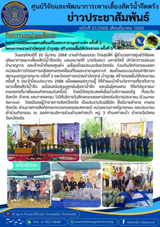 กิจกรรมออกหน่วยให้บริการคลินิคเกษตรเคลื่อนที่ฯ และหน่วยบำบัดทุกข์ฯ