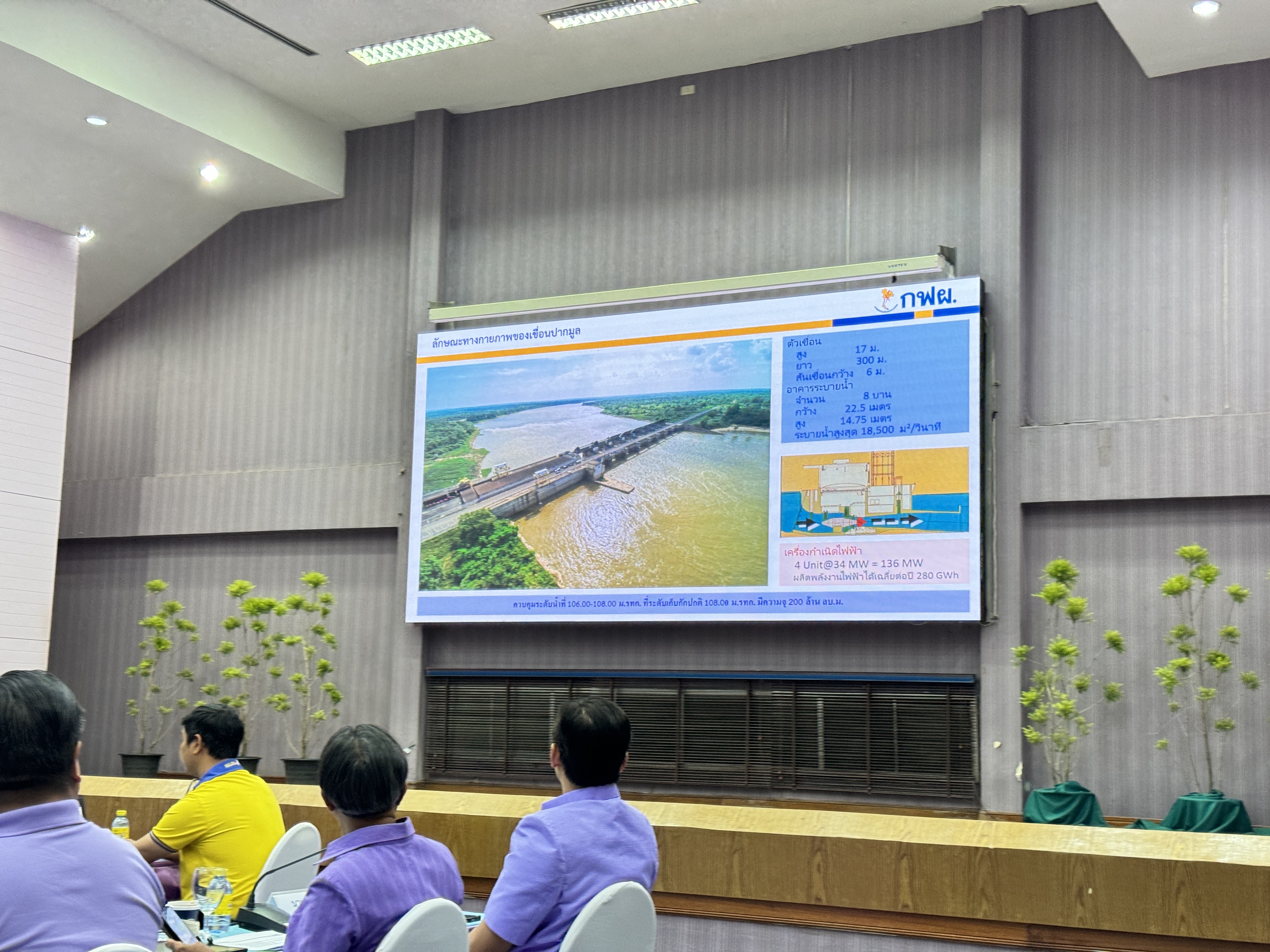 ประมงอุบลฯ ร่วมประชุมรับฟังบรรยายสรุปสถานการณ์น้ำ และการดำเนินภาระกิจเขื่อนสิรินธร..คลิก