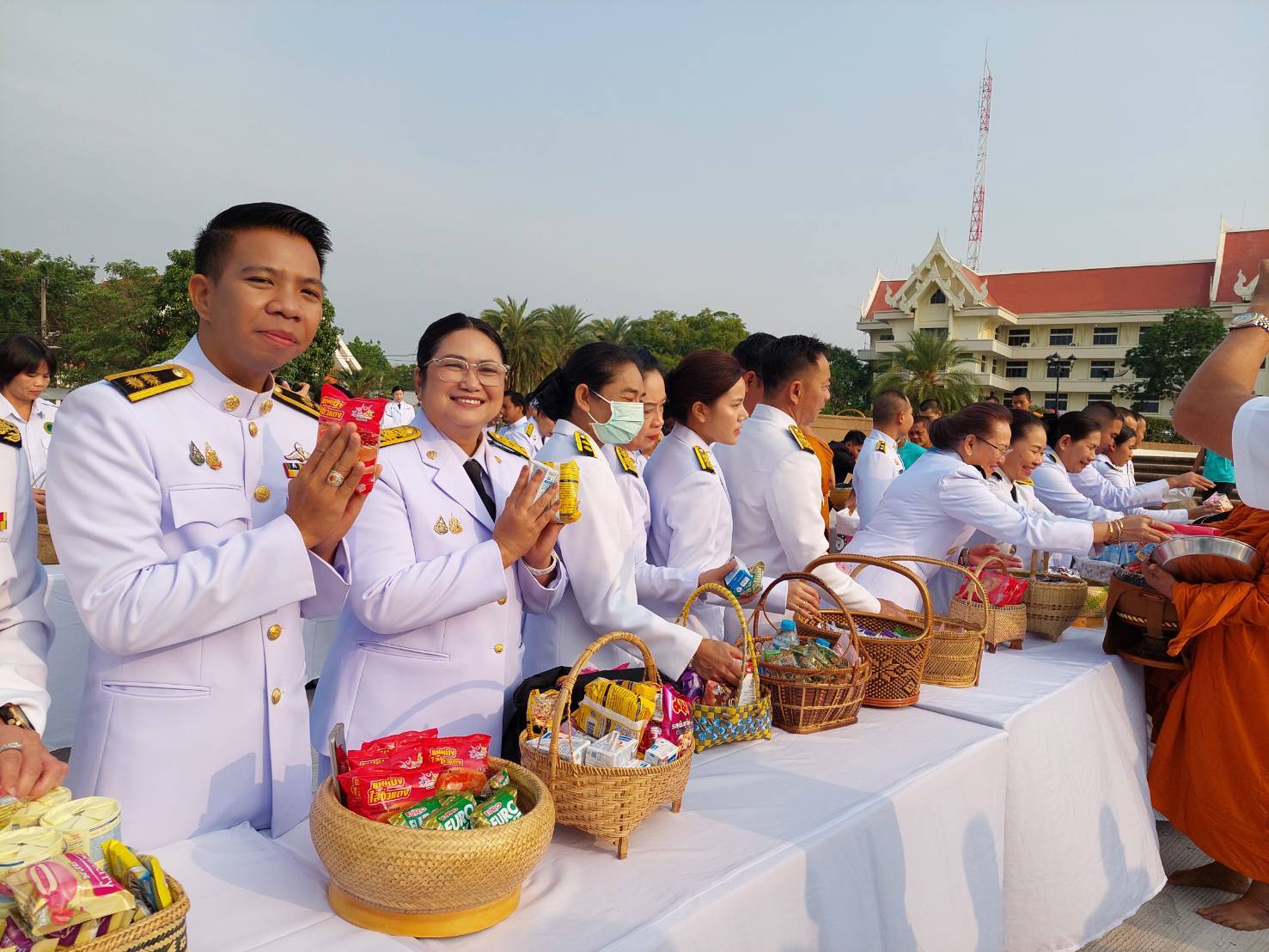 ร่วมพิธีเจริญพระพุทธมนต์ พิธีทําบุญตักบาตร และพิธีลงนามถวายพระพรชัยมงคล กิจกรรมเฉลิมพระเกียรติสมเด็จพระกนิษฐาธิราชเจ้า กรมสมเด็จพระเทพรัตนราชสุดาฯ สยามบรมราชกุมารี เนื่องในวันคล้ายวันพระราชสมภพ 2 เมษายน 2568 จังหวัดหนองบัวลําภู ..คลิก