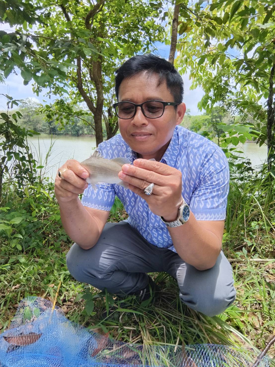 กลุ่มบริหารจัดการด้านการประมง ลงตรวจสอบแหล่งน้ำสระน้ำ  ทุ่งนานอก ตำบลเกาะเต่า อำเภอป่าพะยอม จังหวัดพัทลุง เป็นแหล่งน้ำปิด เนื้อที่ประมาณ 7 ไร่ ที่เคยพบการแพร่ระบาดของปลาหมอ คางดำ เดือนสิงหาคม 2567 และได้ดำเนินการแก้ไขปัญหา การแพร่ระบาด ตามมาตรการที่กรมประมงกำหนด..คลิก