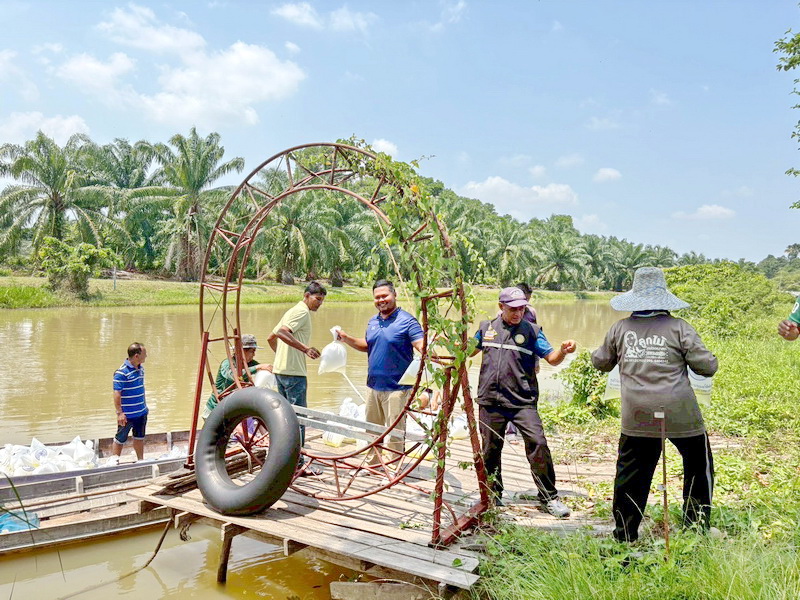 ร่วมปล่อยพันธุ์กุ้งก้ามกราม ลงสู่ทะเลสาบสงขลา อ.เขาชัยสน จ.พัทลุง