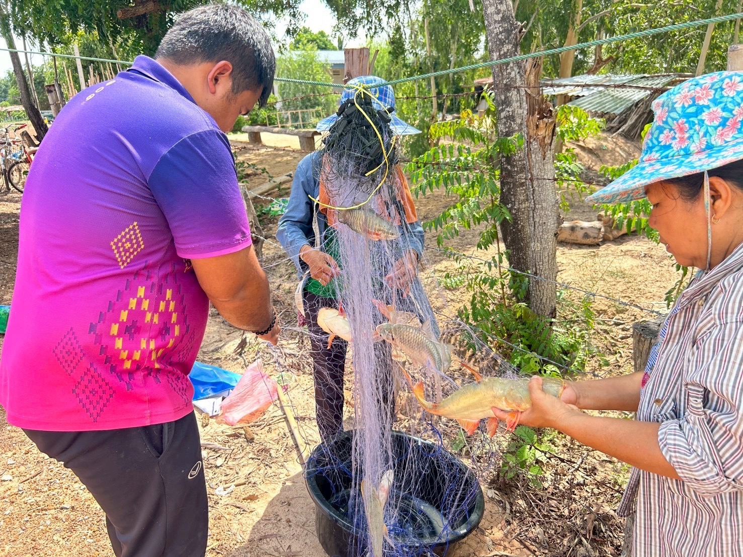 ร่วมทำการลงแรงประมง ดำเนินการประเมินผลจับสัตว์น้ำต่อหน่วยการลงแรงประมง (CPUE) หลังปล่อยครั้งที่ 2