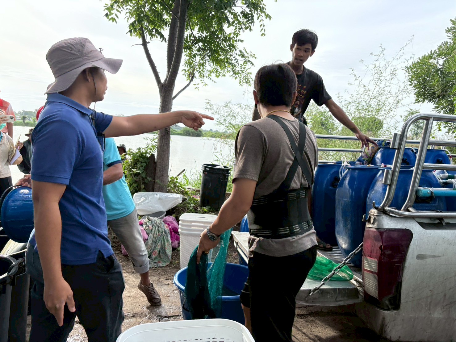ร่วมปล่อยพันธุ์สัตว์น้ำเศรษฐกิจ พันธุ์กุ้งก้ามกรามชดเชย ณ บึงห้วยคล้า ในพื้นที่อำเภอวิเศษชาญ หนองลาดใหญ่และหนองคชบาล ในพื้นที่อำเภอไชโย จังหวัดอ่างทอง