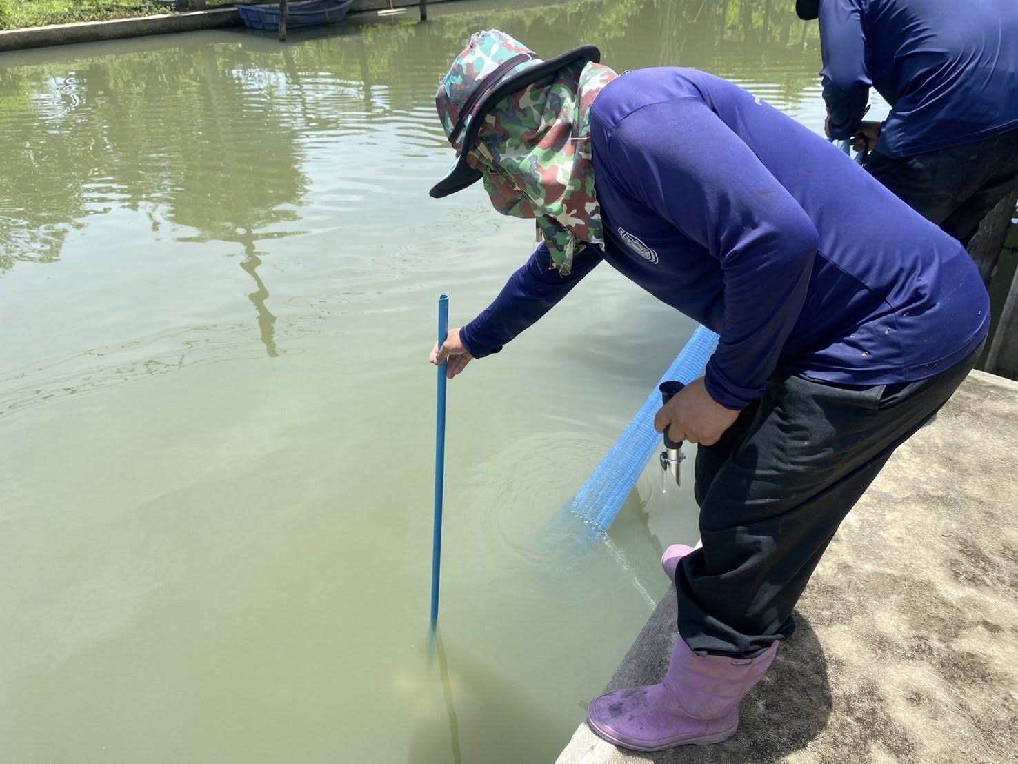 ลงพื้นที่สำรวจและเฝ้าระวังการแพร่กระจายประชากรปลาหมอคางดำในแหล่งน้ำธรรมชาติ 