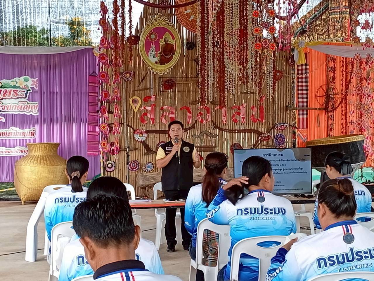 ดำเนินการฝึกอบรมเชิงปฎิบัติการคณะกรรมการแหล่งน้ำโครงการเพิ่มประสิทธิภาพการเกษตรมูลค่าสูง สู่นวัตกรรมชั้นสูง