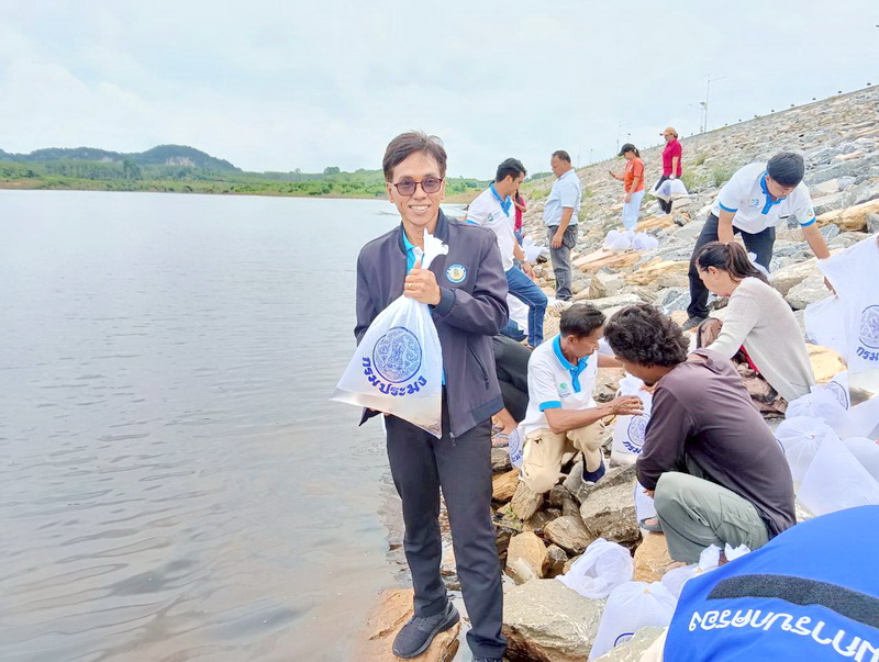 ร่วมปล่อยพันธุ์สัตว์น้ำ ลงสู่อ่างเก็บน้ำคลองสังข์อันเนื่องมาจากพระราชดำริ จังหวัดนครศรีธรรมราช