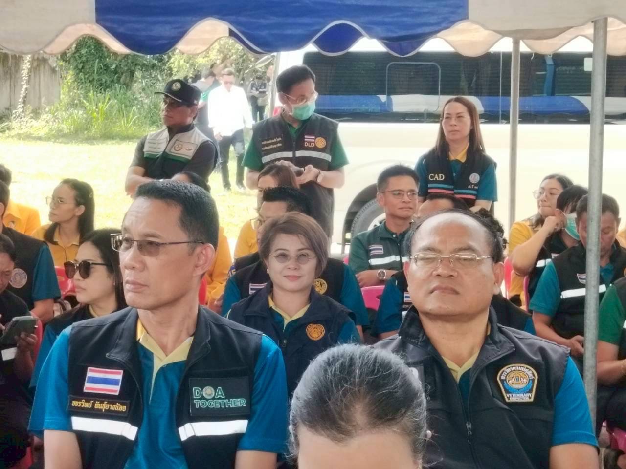 ร่วมต้อนรับการตรวจราชการในพื้นที่จังหวัดร้อยเอ็ด ของนายอัครา พรหมเผ่า รัฐมนตรีช่วยว่าการกระทรวงเกษตรและสหกรณ์