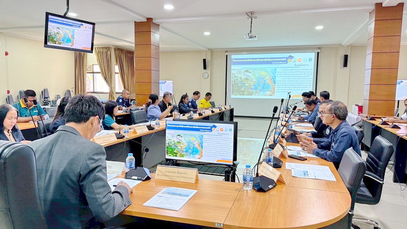ร่วมประชุมการดำเนินงานภายใต้แผนอนุรักษ์และพัฒนาสิ่งแวดล้อม จังหวัดนครศรีธรรมราช