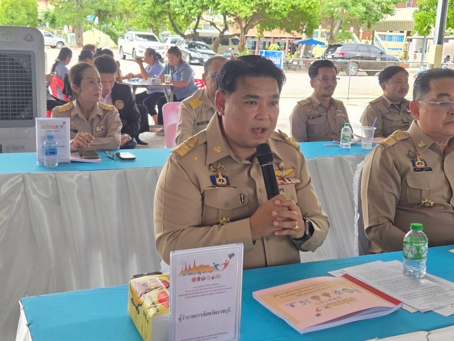 เข้าร่วมถวายการต้อนรับประธานคณะกรรมการลงพื้นที่ติดตาม ตรวจเยี่ยม ประเมินโครงการวัด ประชารัฐ สร้างสุข ระดับภาค ประจำปีงบประมาณ 2568