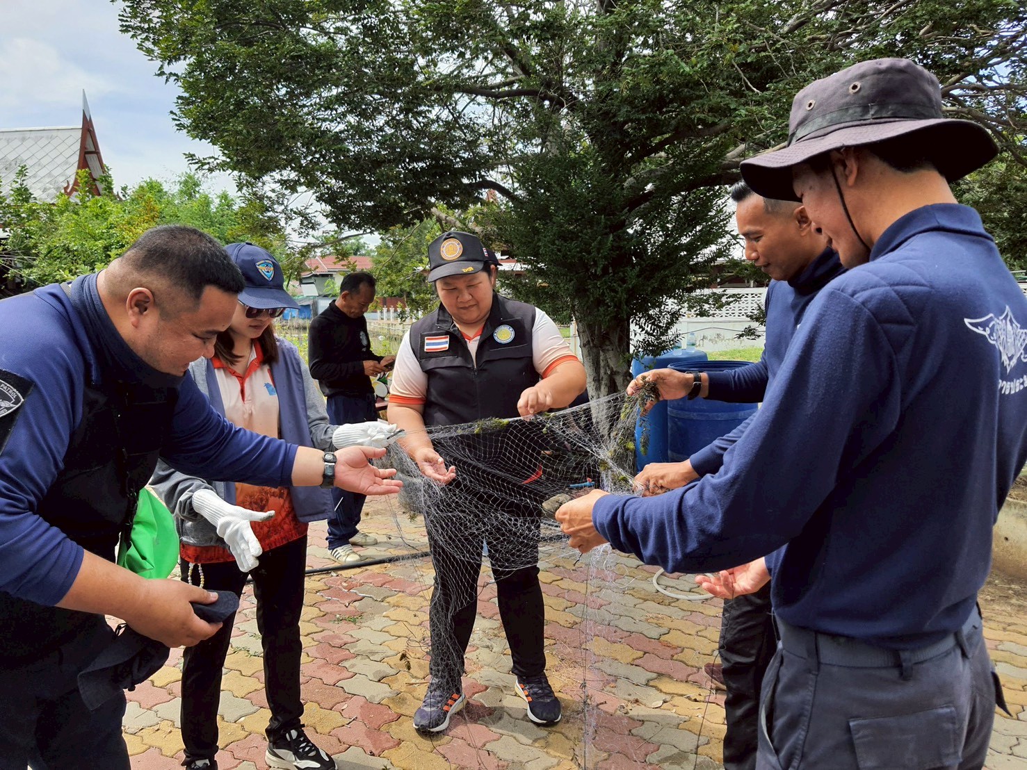 จัดกิจกรรมลงแขกลงคลองกำจัดปลาหมอคางดำในแหล่งน้ำพื้นที่จังหวัดเพชรบุรี