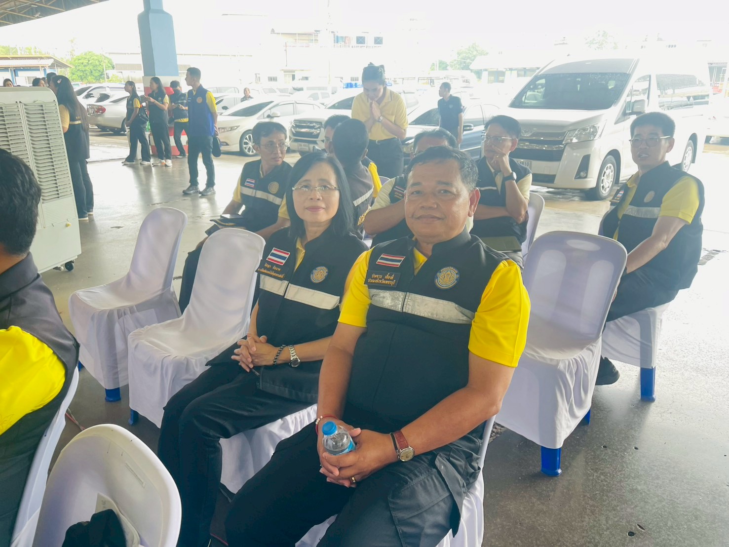 ร้อยเอกธรรมนัส พรหมเผ่า รองนายกรัฐมนตรีและรัฐมนตรีว่าการกระทรวงเกษตรและสหกรณ์พร้อมคณะลงพื้นที่ปฏิบัติราชการ