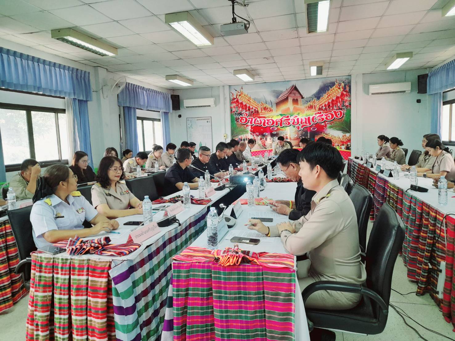 ร่วมประชุม หัวหน้าส่วนราชการ หัวหน้าหน่วยงานรัฐวิสาหกิจ ผู้บริหารองค์กรปกครองส่วนท้องถิ่น ผู้บริหารสถานศึกษา กำนัน ครั้งที่ 11/2568