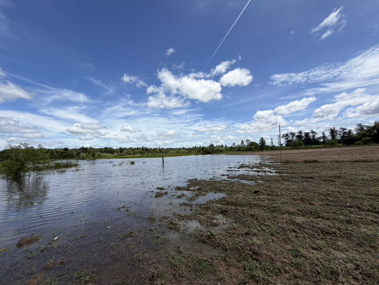 “ประมงศรีสะเกษ สำรวจพื้นที่ประสบจากอุทกภัย ด้านประมง”