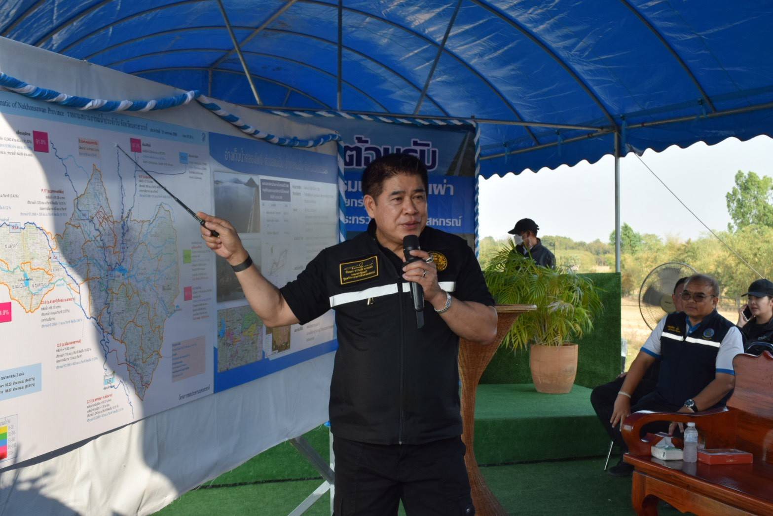 ศปจ.นครสวรรค์ ร่วมให้การต้อนรับวันที่ 22 มกราคม 2569 ร้อยเอกธรรมนัส  พรหมเผ่า รองนายกรัฐมนตรีและรัฐมนตรีว่าการกระทรวงเกษตรและสหกรณ์ ตรวจราชการที่อ่างเก็บคลองโพธิ์ อ.แม่เปิน จ.นครสวรรค์ โดยมีข้าราชการในสังกัดกระทรวงเกษตรและสหกรณ์ และข้าราชการในสังกัดกรมประมงในพื้นที่จังหวัดนครสวรรค์ ร่วมให้การต้อนรับ