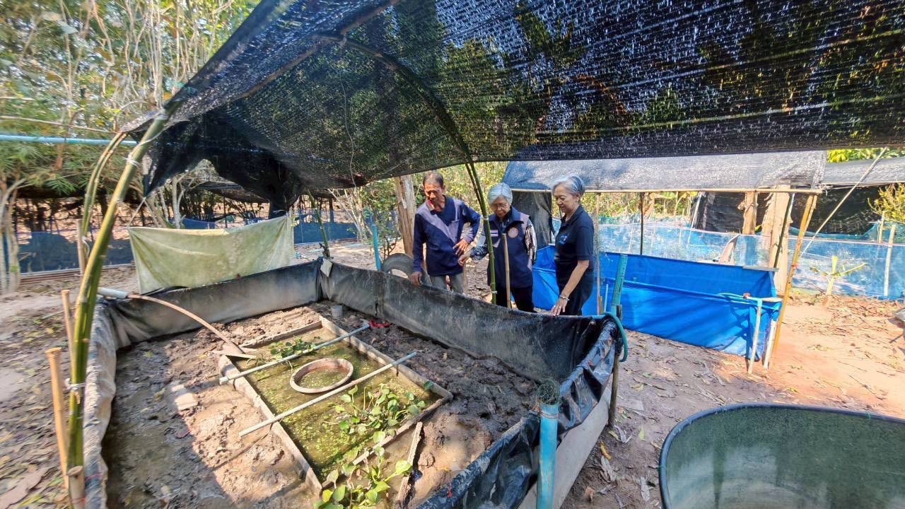 ลงพื้นที่โครงการพัฒนาและยกระดับ ศพก.เครือข่ายด้านการประมง