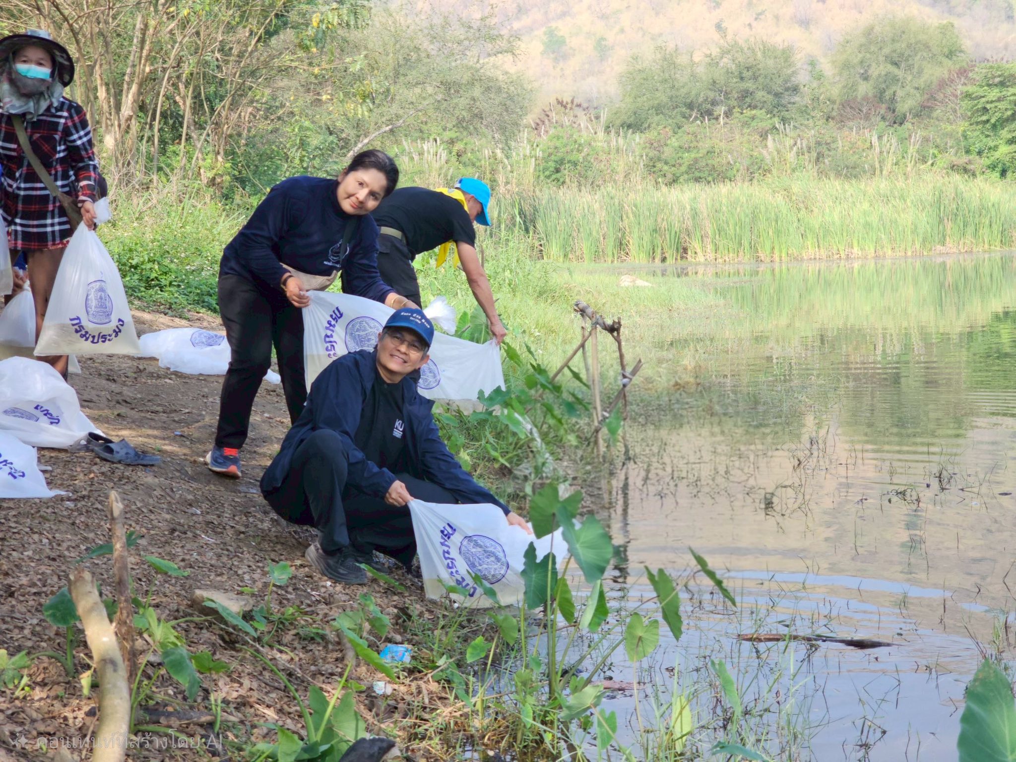 ลงพื้นที่บูรณาการร่วมกับคณะกรรมการแหล่งน้ำชุมชนและประชาชนในพื้นที่
