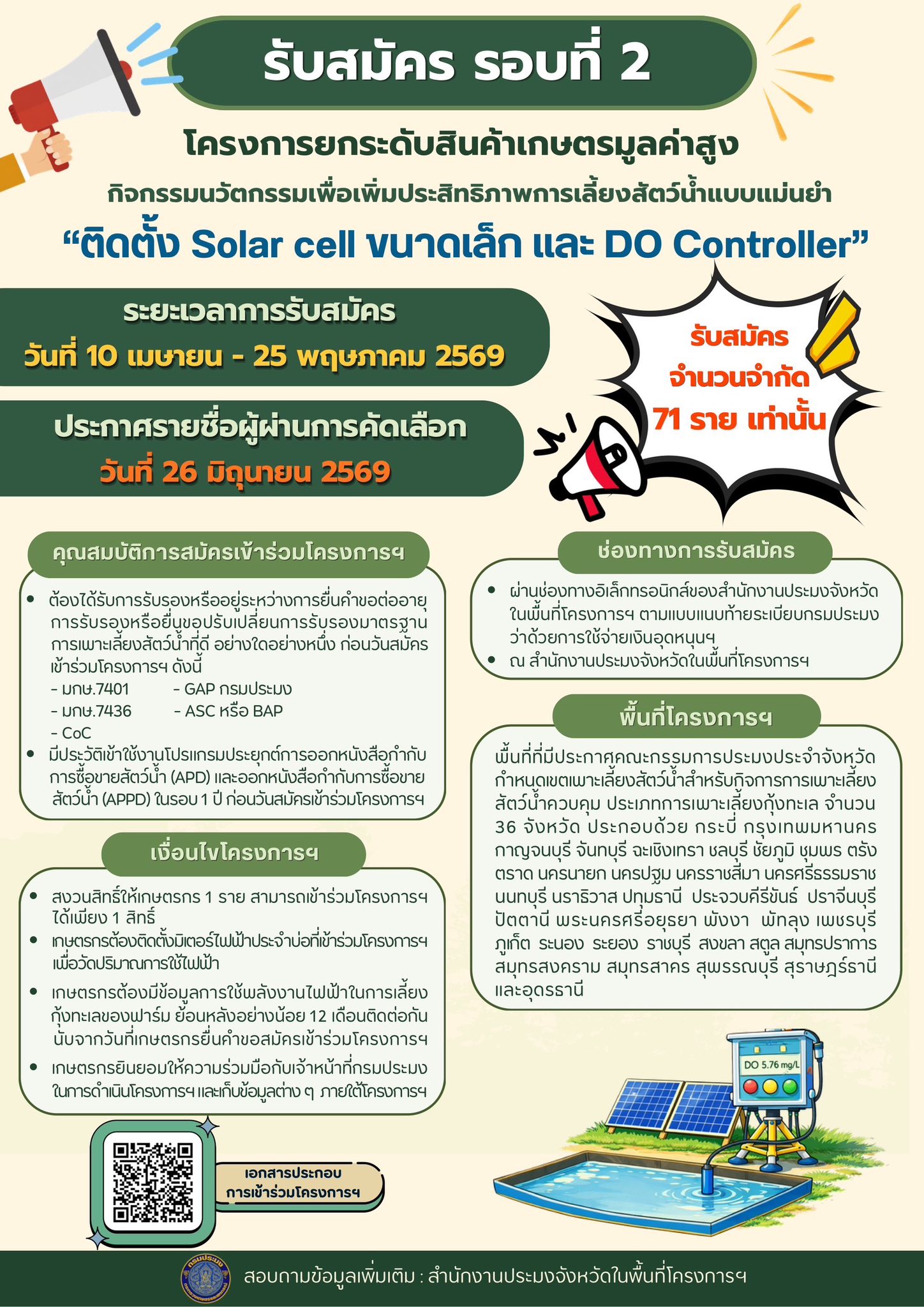 เข้าร่วมรับฟังการประชาสัมพันธ์ชี้แจงโครงการยกระดับสินค้าเกษตรมูลค่าสูง