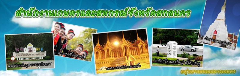 สำนักงานเกษตรและสหกรณ์จังหวัดสลกนคร..คลิก