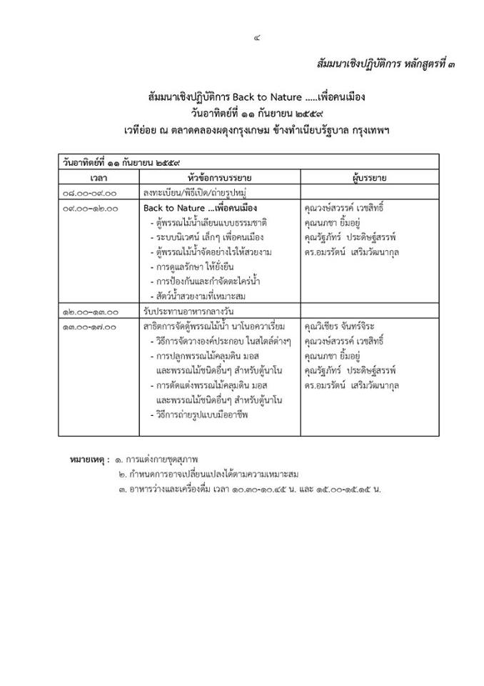 สัมมนา ฟรี ที่ ตลาดคลองผดุงฯ..ชมภาพ