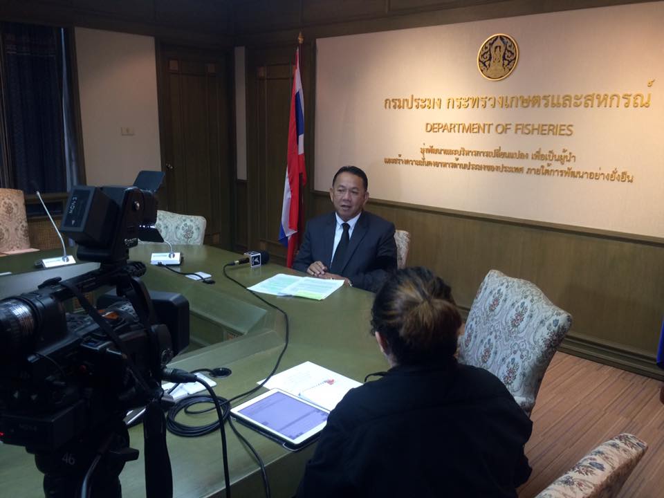 ให้สัมภาษณ์สื่อมวลชน ช่องThai ..ชมภาพ