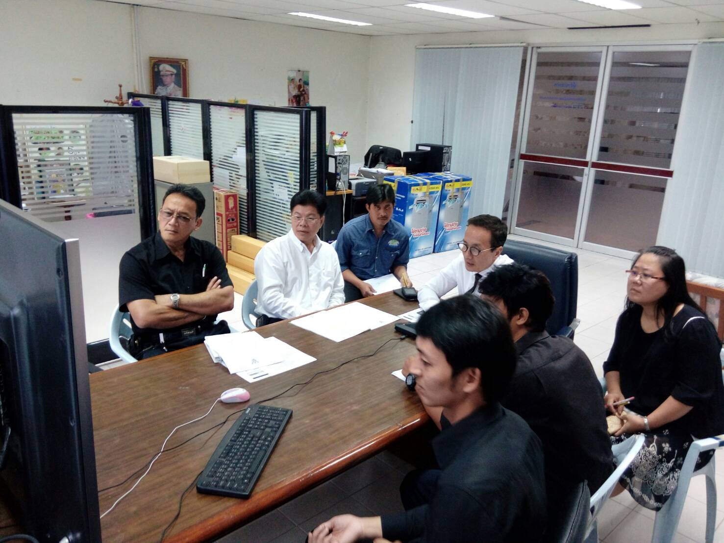ประชุมทางไกล เรื่องการเตรียมคว..ชมภาพ