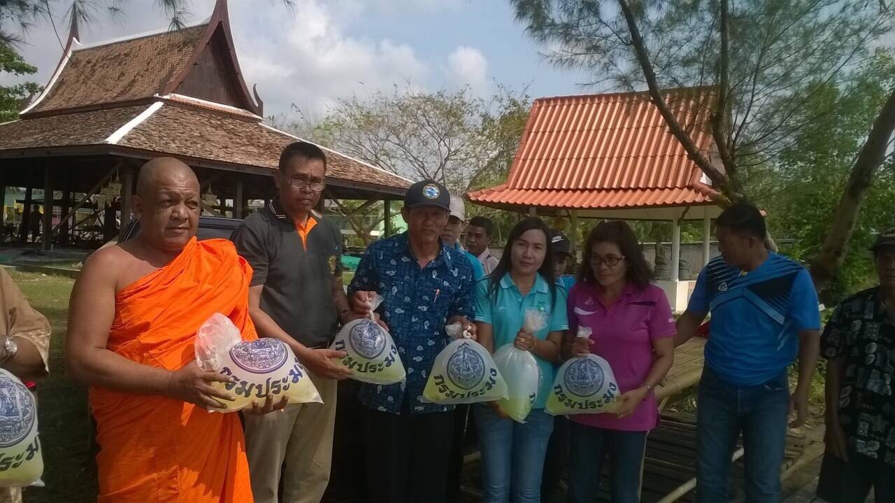 ผู้นำชุมชนและชาวประมงปล่อยพันธ..ชมภาพ