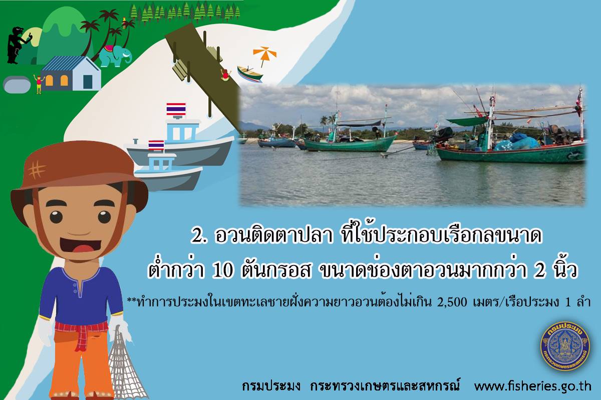 ประกาศปิดอ่าวไทย ปี2561 ..ชมภาพ
