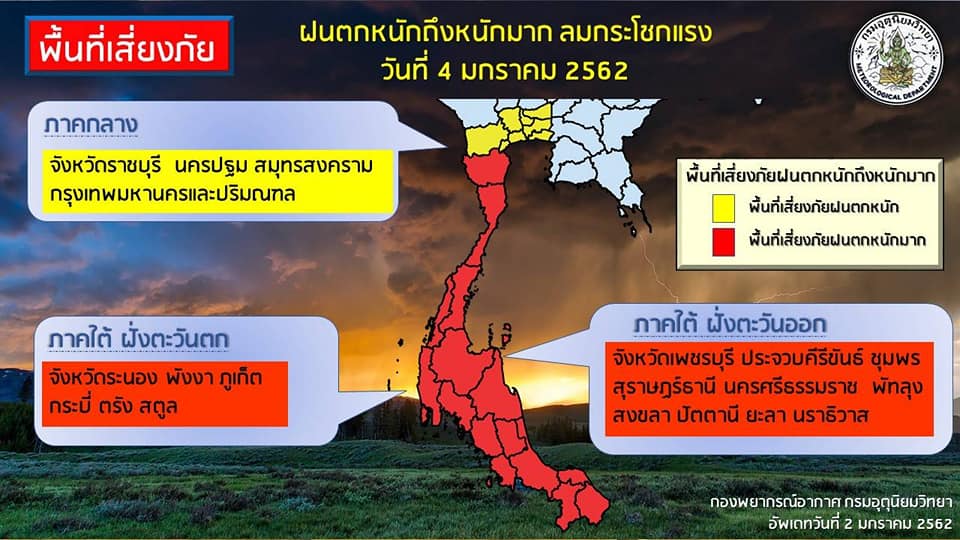 ห้ามเรือทุกชนิดออกจากฝั่งทุกอำ..ชมภาพ