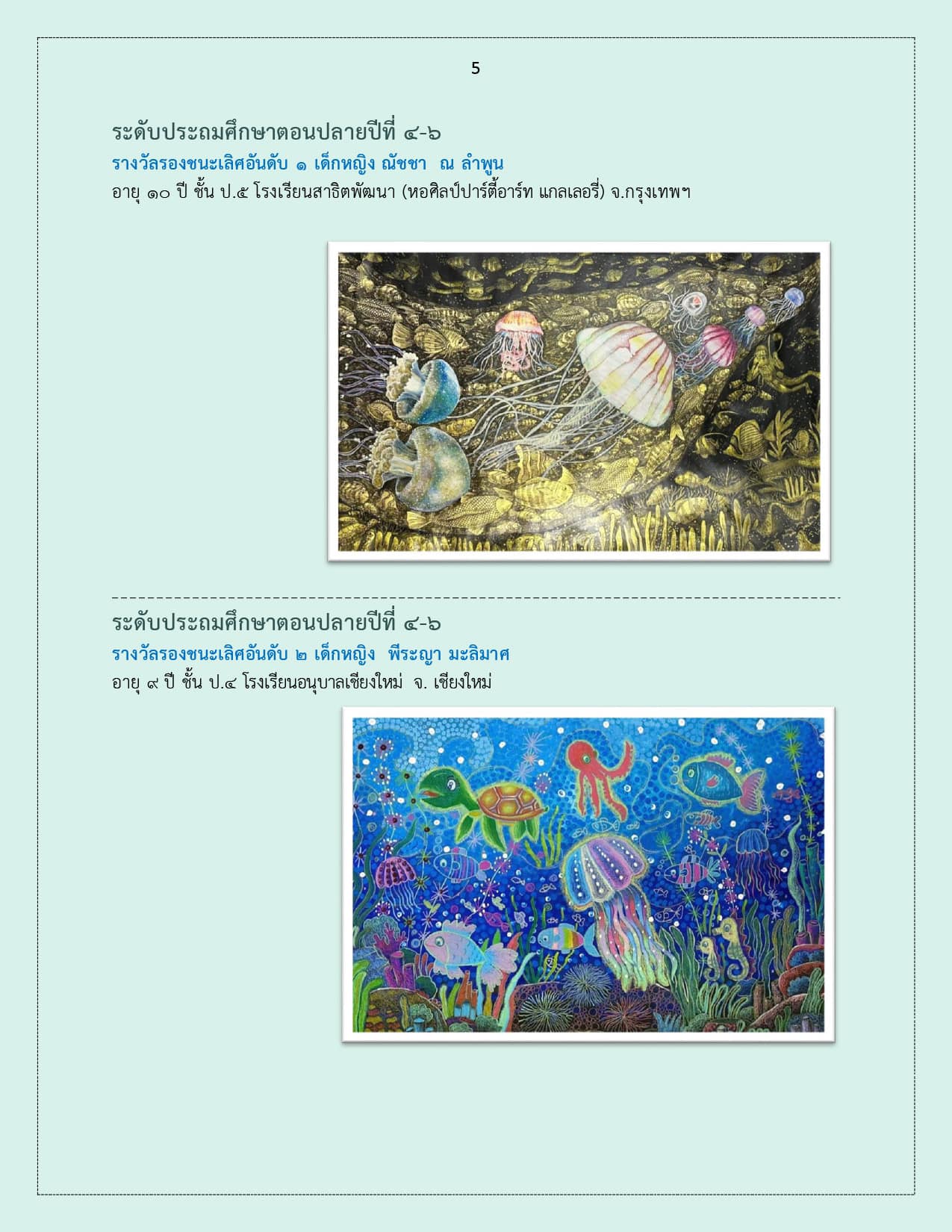 ประกาศ    ผลการตัดสินประกวดวาด..ชมภาพ