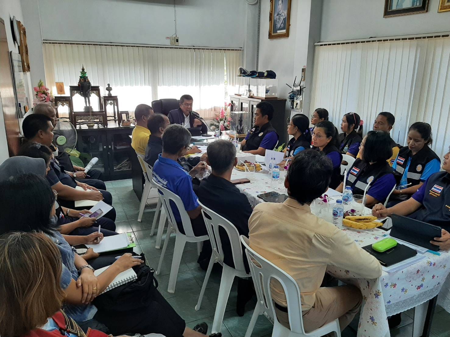 ลงพื้นที่ตรวจเยี่ยมศูนย์ป้องกั..ชมภาพ