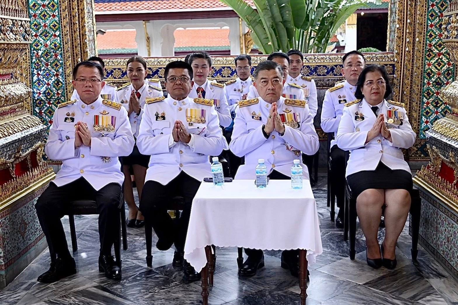 พิธีสวดมนต์การพระราชพิธีพืชมงค..ชมภาพ