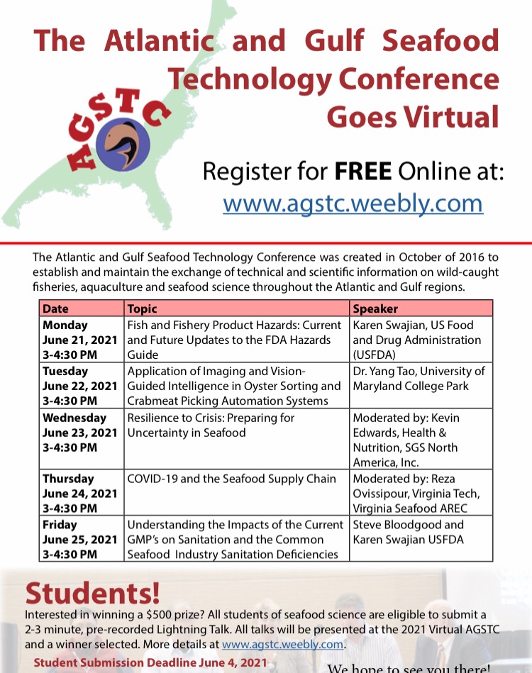 The Atlantic and Gulf seafood Technology Conference Goes Virtual