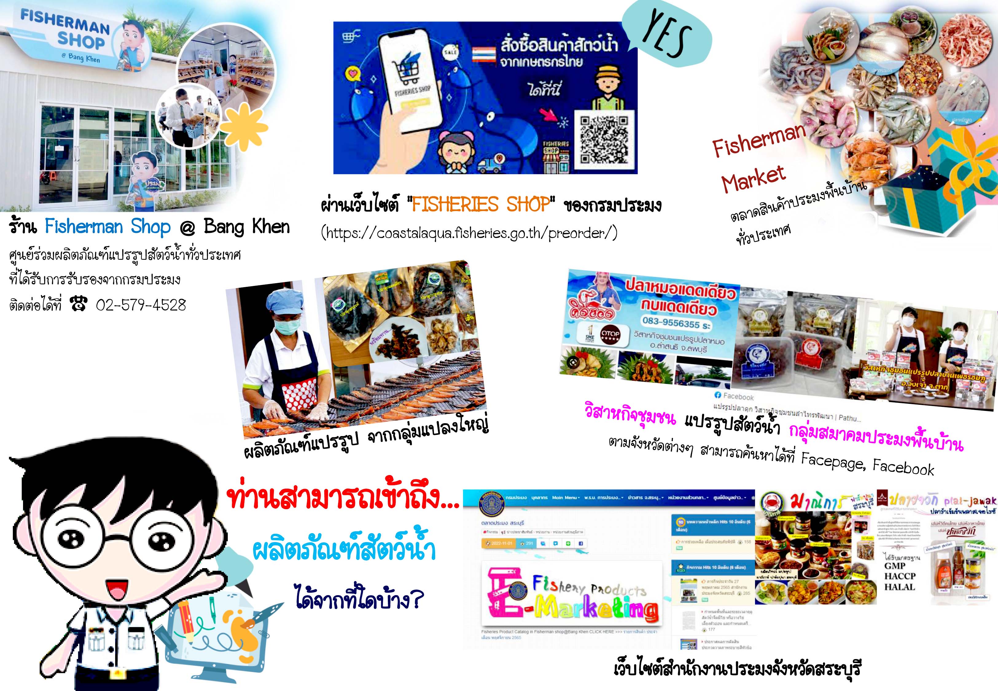 แหล่งเข้าถึงผลิตภัณฑ์สัตว์น้ำ กับประมง