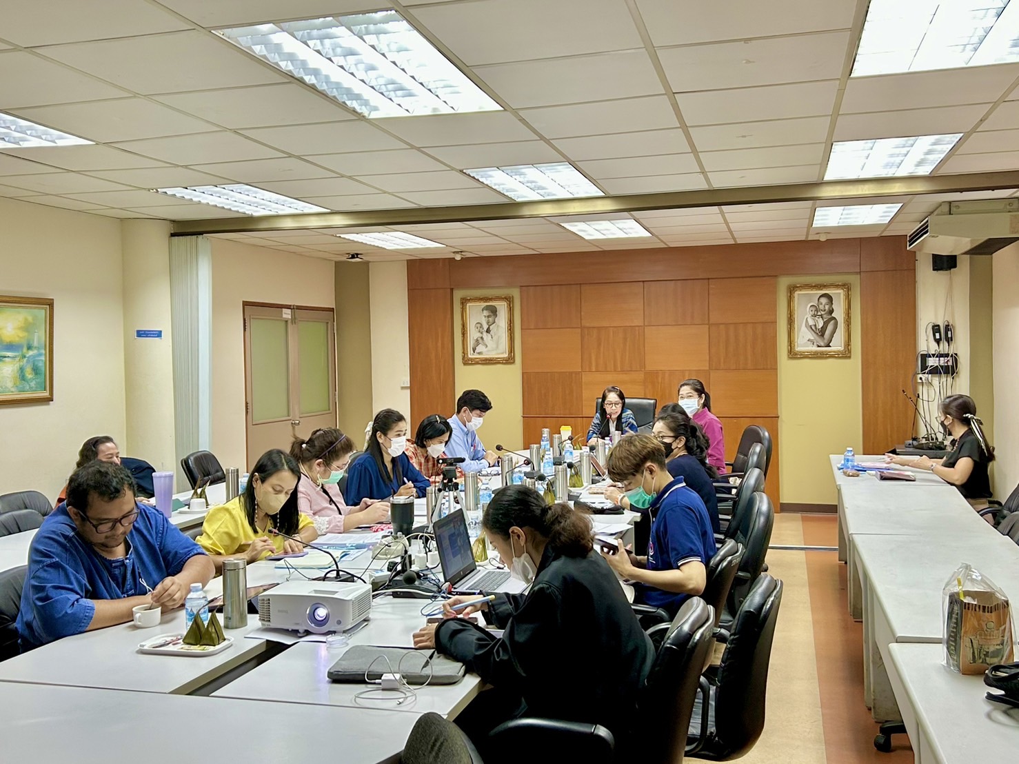 การประชุมกองวิจัยและพัฒนาการเพาะเลี้ยงสัตว์น้ำชายฝั่ง ประจำเดือนมีนาคม 2566 ครั้งที่ 6 ประจำปีงบประมาณ 2566