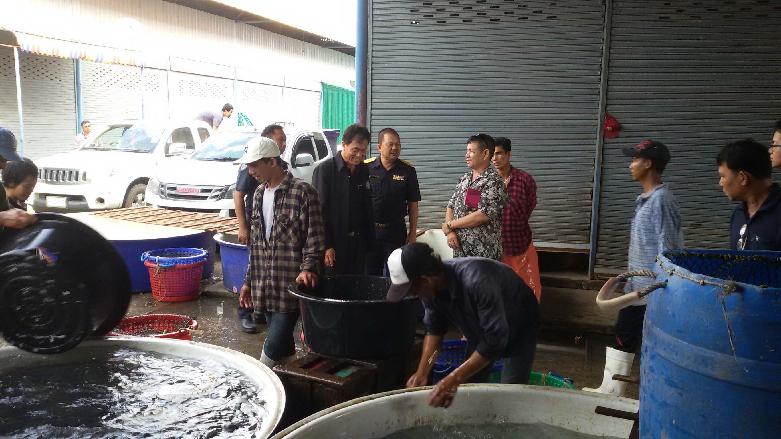 นายมาโนช รุ่งราตรี ผู้ตรวจราชการกรมประมง ตรวจเยี่ยมการปฏิบัติงานของด่านฯสระแก้ว..คลิก