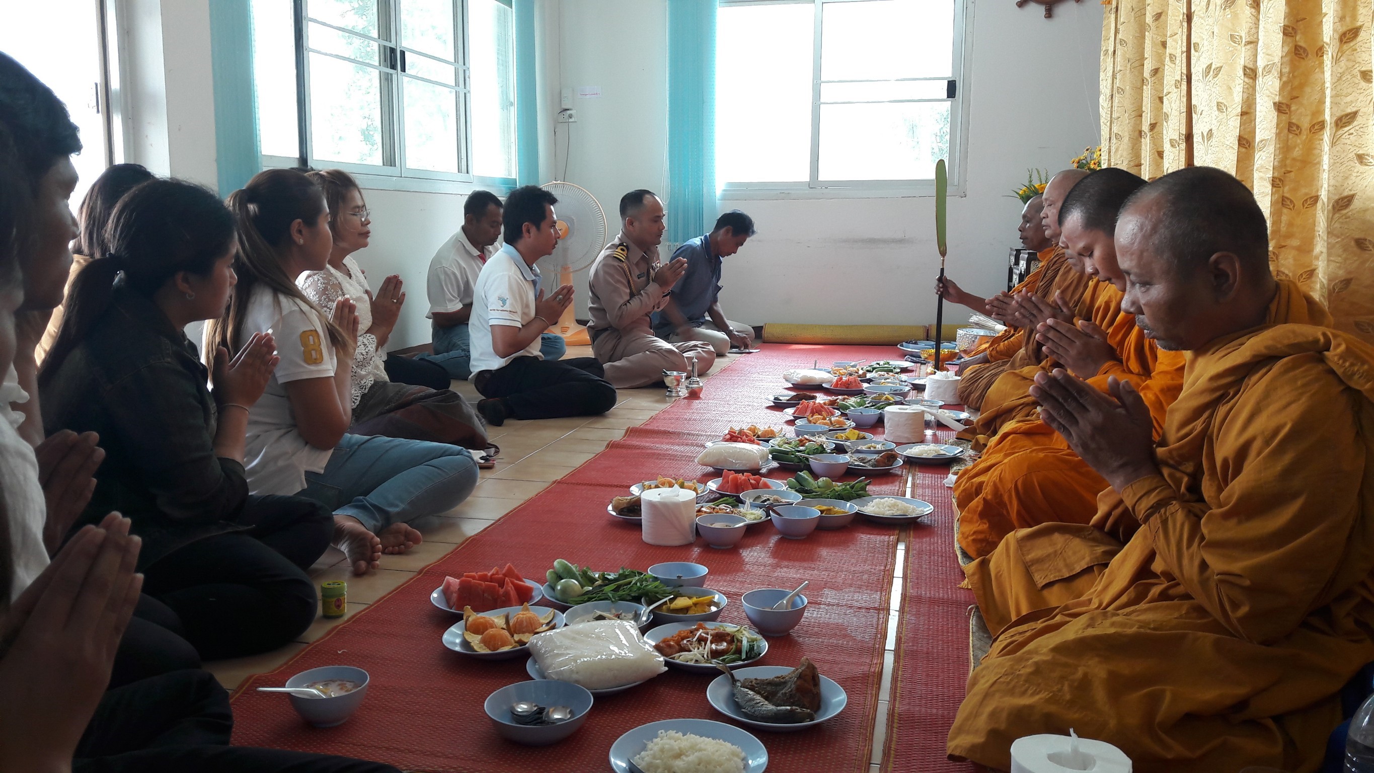 ทำบุญศูนย์ควบคุมการแจ้งเข้า-ออก เรือประมงปากพนัง