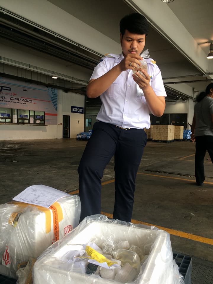 ด่านตรวจสัตว์นำ้ท่าอากาศยานดอนเมือง ตรวจสอบสินค้าสัตว์นำ้นำเข้า..คลิก