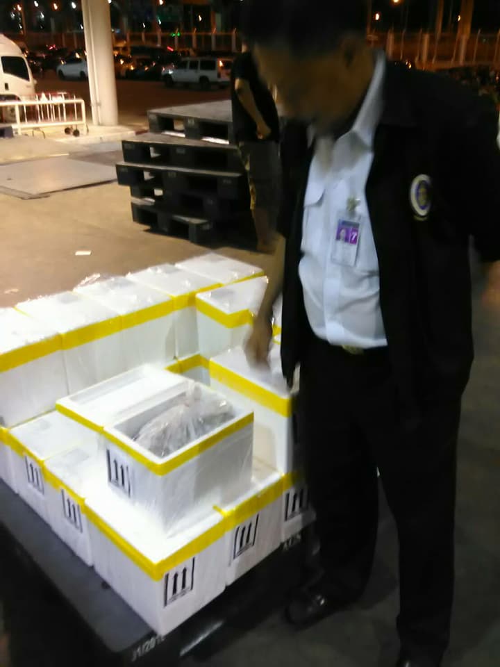 ด่านตรวจสัตว์นำ้ท่าอากาศยานดอนเมือง ตรวจสอบสินค้าสัตว์นำ้ส่งออก..คลิก