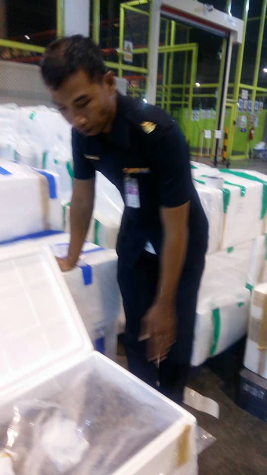 ด่านตรวจสัตว์นำ้ท่าอากาศยานดอนเมือง ตรวจสอบสินค้าสัตว์นำ้ส่งออก..คลิก