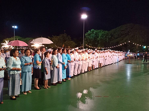 ร่วมพิธีถวายเครื่องราชสักการะและจุดเทียนชัยถวายพระพรชัยมงคล สมเด็จพระนางเจ้าสิริกิติ์ พระบรมราชินีนาถ ในรัชกาลที่ 9 เนื่องในวันเฉลิมพระชนมพรรษา 86 พรรษา 12 สิงหาคม 2561