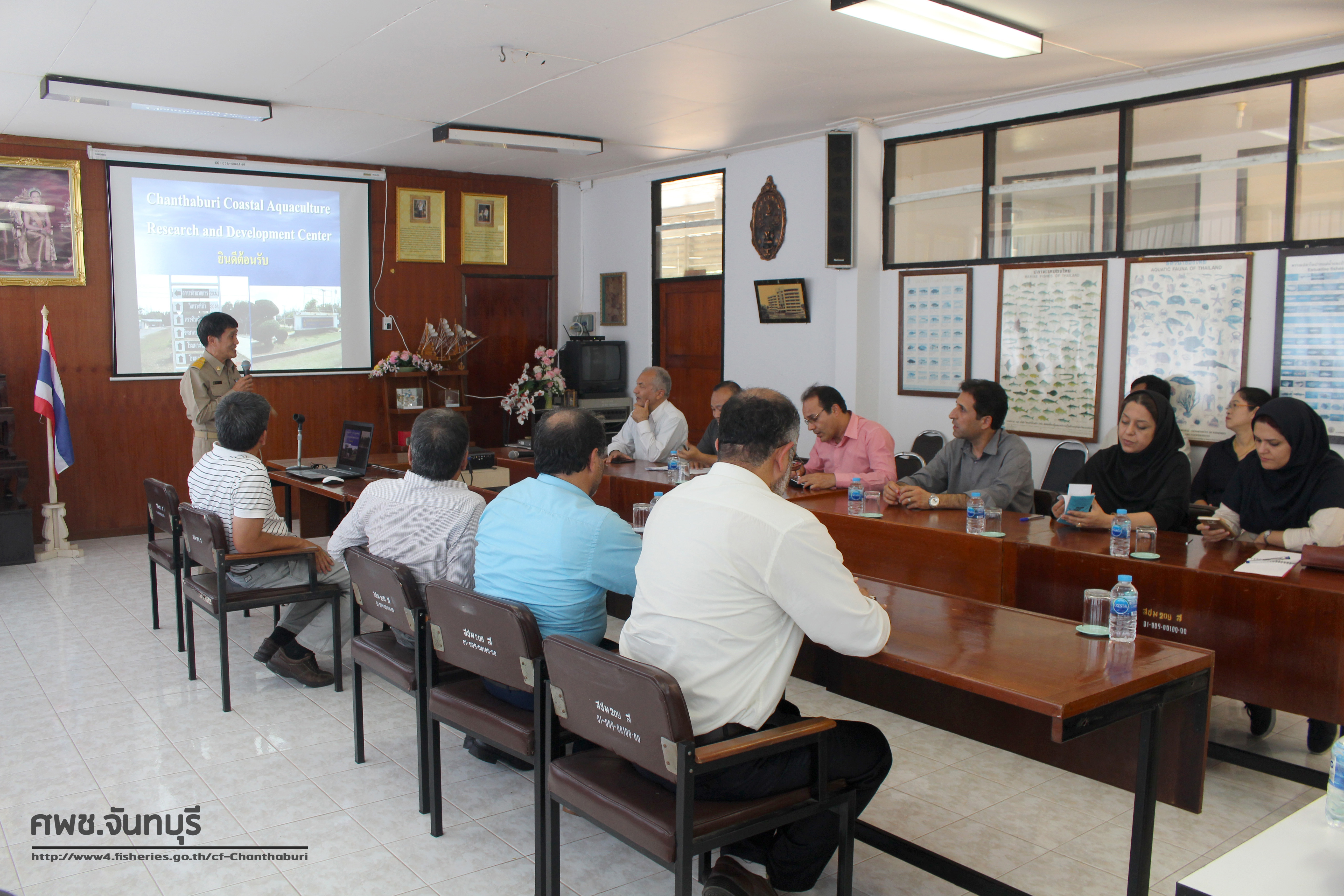 ศูนย์วิจัยและพัฒนาการเพาะเลี้ยงสัตว์น้ำชายฝั่งจันทบุรี ต้อนรับคณะดูงานจากประเทศอิหร่าน ในโครงการร่วมมือประมงไทย-อิหร่าน..คลิก