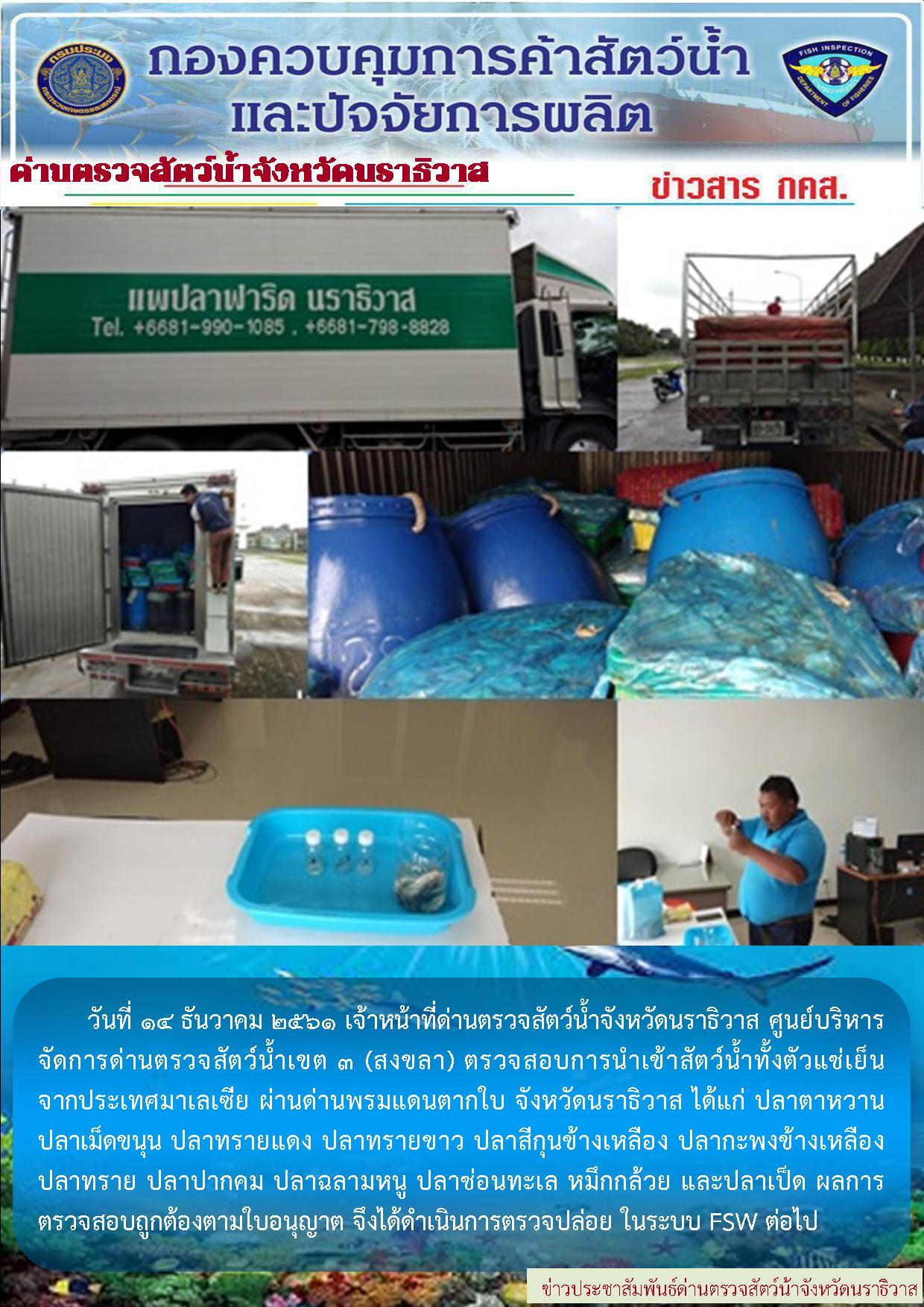 ประชาสัมพันธ์ประจำวันที่ 14 ธันวาคม 2561..คลิก