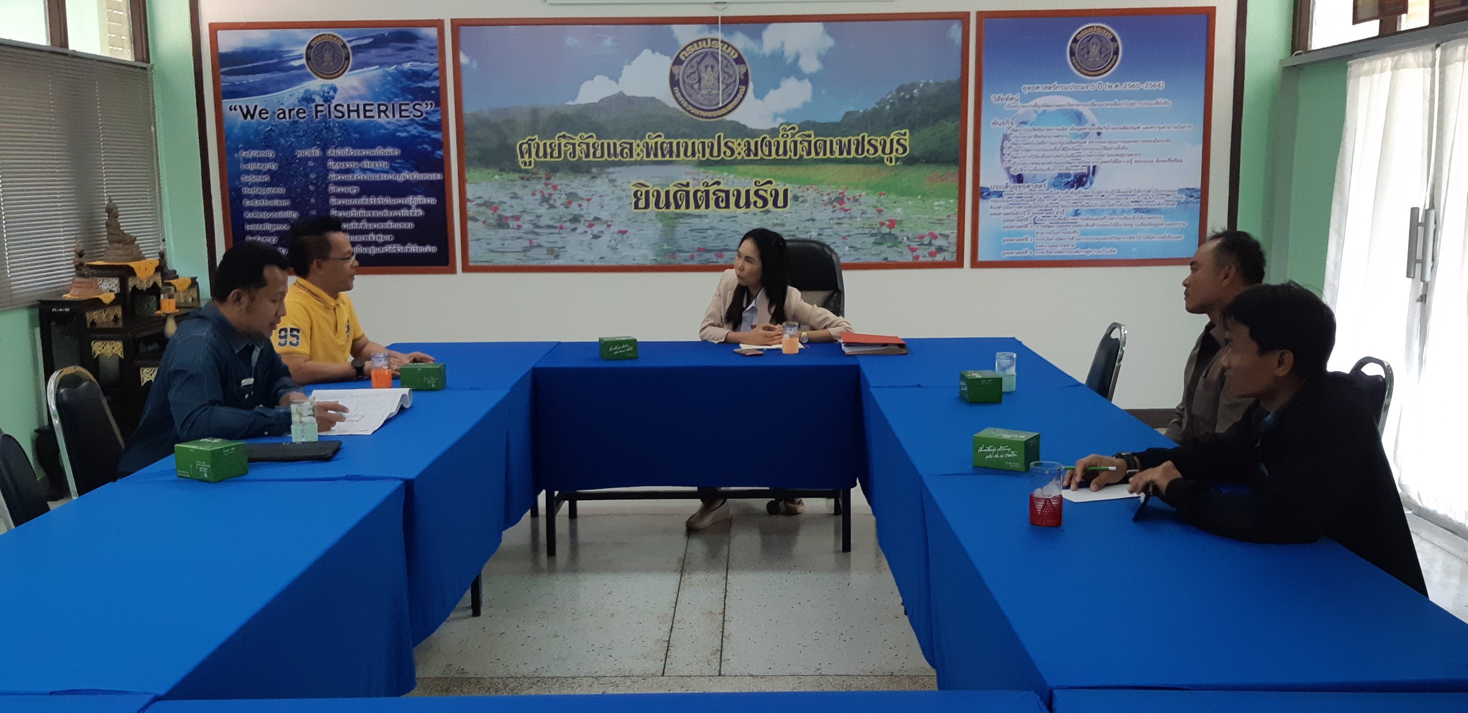 ตรวจรับงานก่อสร้างบ่อเก็บน้ำระบบเพาะพันธุ์และอนุบาล..คลิก